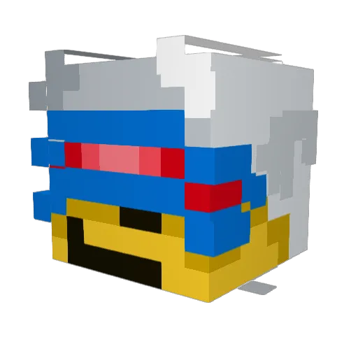 slimeO2050 Minecraft avatar head, 3D render