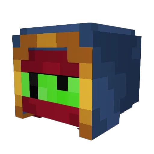 slimead Minecraft avatar head, 3D render