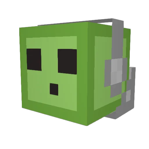 slimedbean_ Minecraft avatar head, 3D render