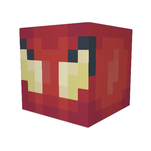 slimelight_ Minecraft avatar head, 3D render