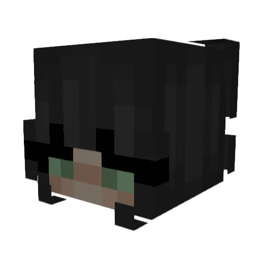slimelou Minecraft avatar head, 3D render