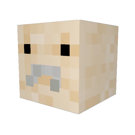 slimeman119 Minecraft avatar head, 3D render