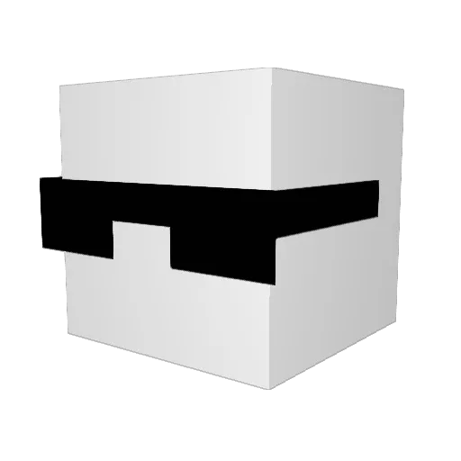 slimeomg Minecraft avatar head, 3D render