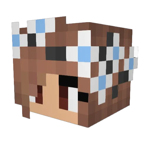 slimequeen08 Minecraft avatar head, 3D render