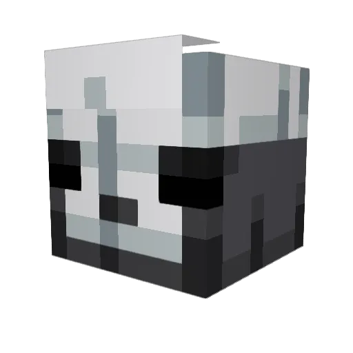 slimeysack Minecraft avatar head, 3D render