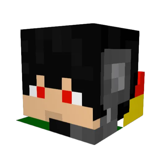 slimjim0730 Minecraft avatar head, 3D render