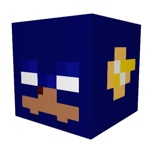 slimjim100T Minecraft avatar head, 3D render