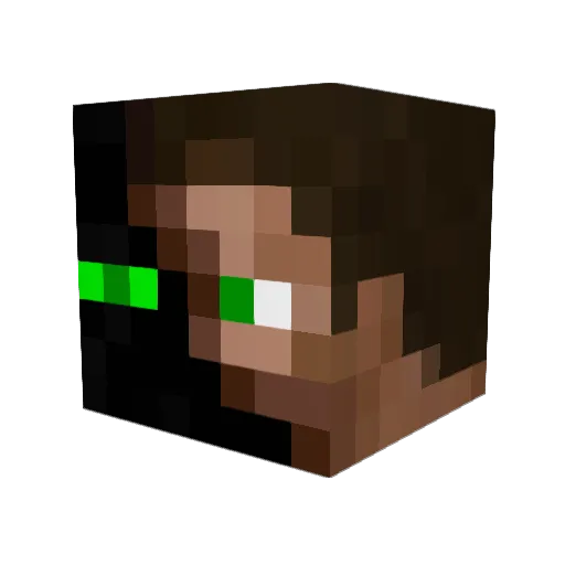 slimlancaster Minecraft avatar head, 3D render