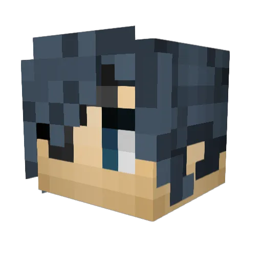 slimpixels Minecraft avatar head, 3D render