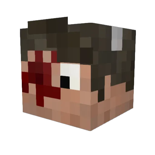 slimrichard Minecraft avatar head, 3D render