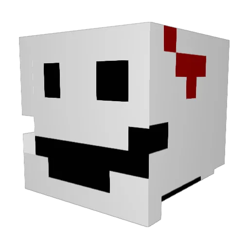 slimseig Minecraft avatar head, 3D render