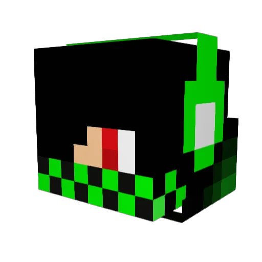 slimy56 Minecraft avatar head, 3D render
