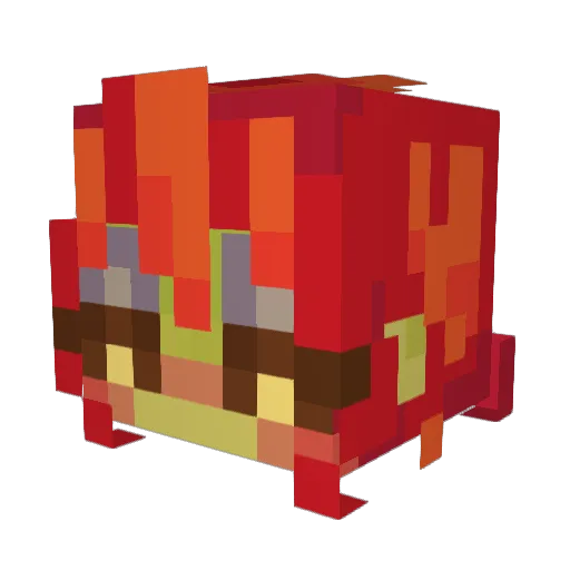 slimy_mutation Minecraft avatar head, 3D render