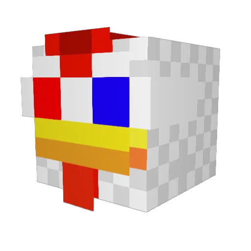 sling47 Minecraft avatar head, 3D render