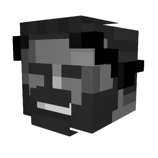 slingslangin Minecraft avatar head, 3D render