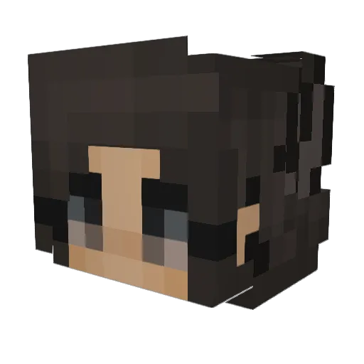 slinkyarms Minecraft avatar head, 3D render