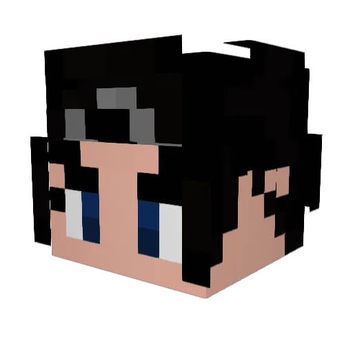 slippers07 Minecraft avatar head, 3D render