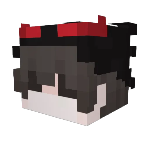 slippppppp Minecraft avatar head, 3D render