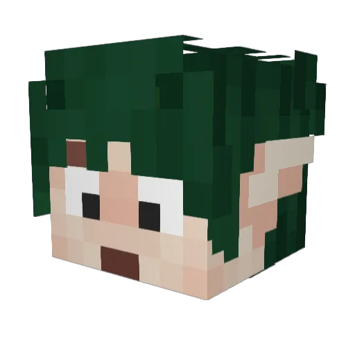 slippyone Minecraft avatar head, 3D render