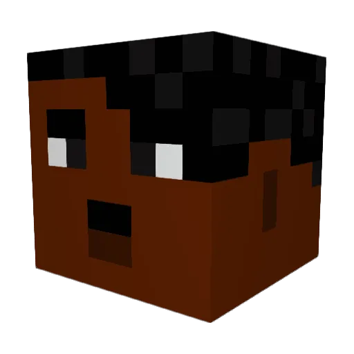 sliteyes Minecraft avatar head, 3D render
