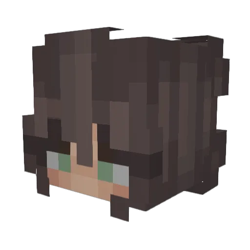 slitics Minecraft avatar head, 3D render