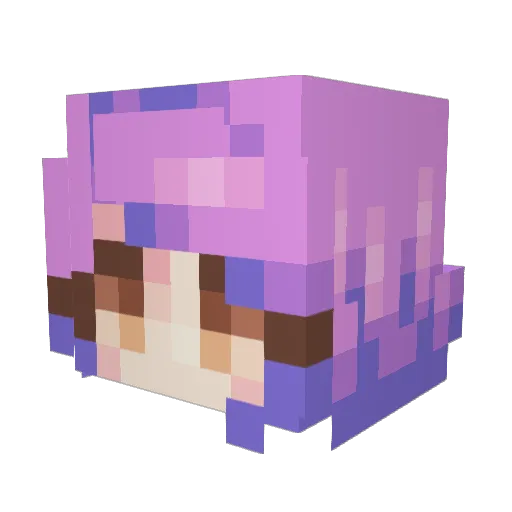 slitme Minecraft avatar head, 3D render