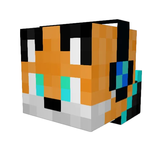 sliver_arrow Minecraft avatar head, 3D render
