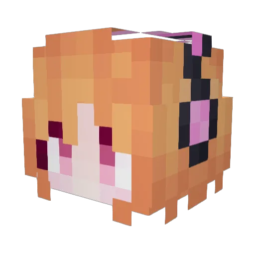 sliversora Minecraft avatar head, 3D render