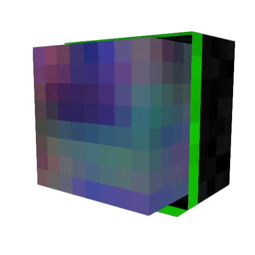 sliwa Minecraft avatar head, 3D render
