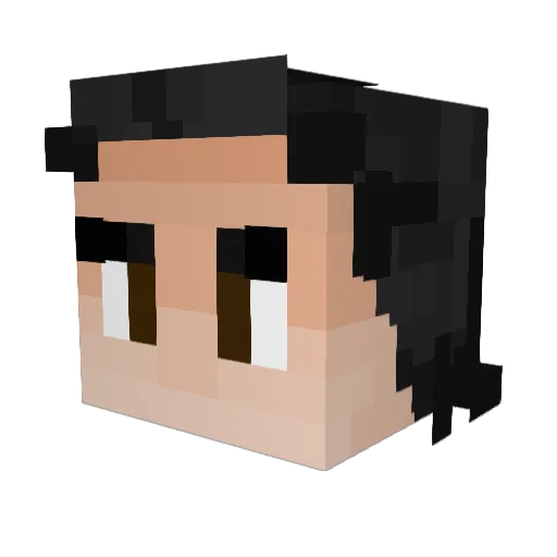 sliwwcia Minecraft avatar head, 3D render
