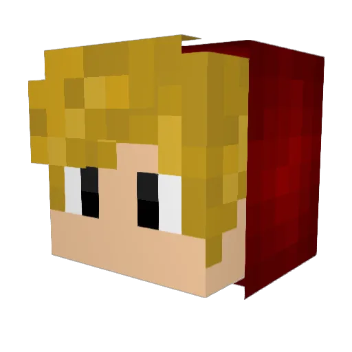 slizerman Minecraft avatar head, 3D render