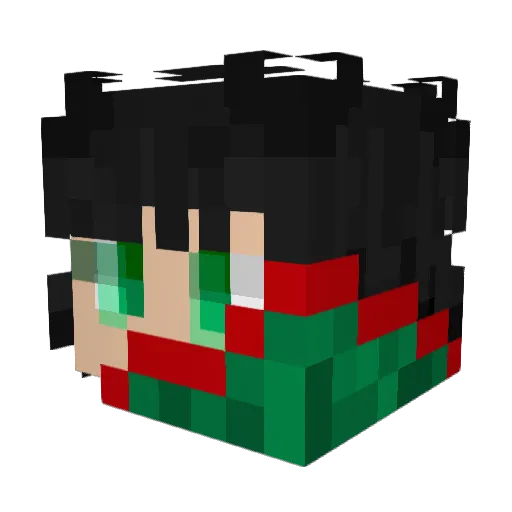 slj2333 Minecraft avatar head, 3D render
