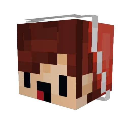 sljunge Minecraft avatar head, 3D render