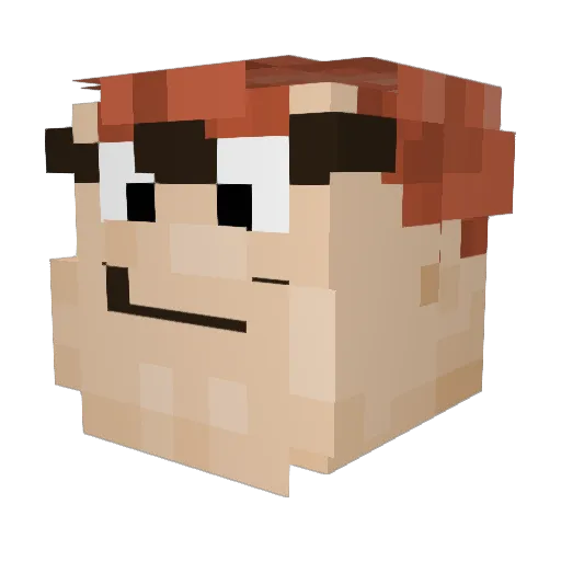 sllidezz Minecraft avatar head, 3D render