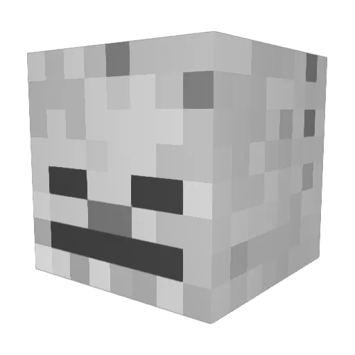sloansters Minecraft avatar head, 3D render