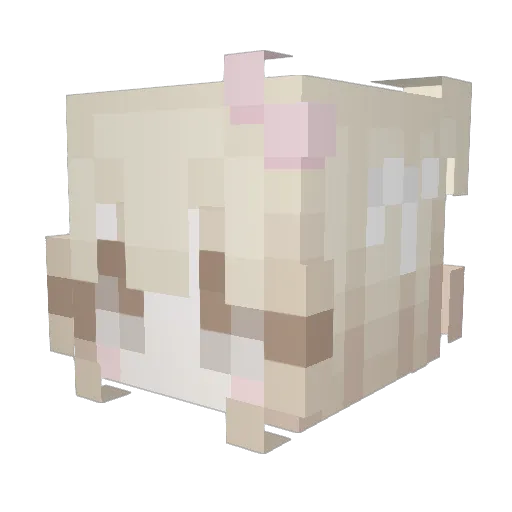 sloar Minecraft avatar head, 3D render