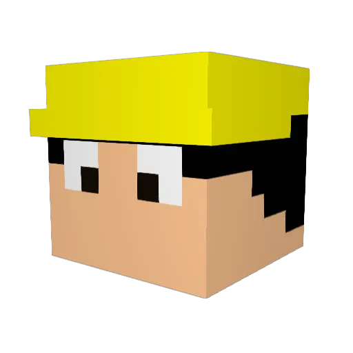 slocowww Minecraft avatar head, 3D render