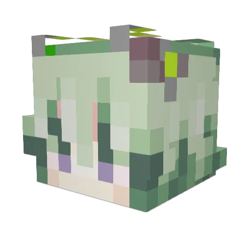 slodkalodzia Minecraft avatar head, 3D render