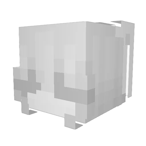 slodkamajusia Minecraft avatar head, 3D render