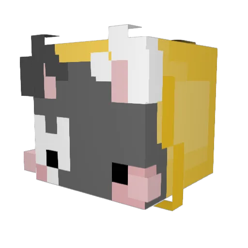 sloe Minecraft avatar head, 3D render
