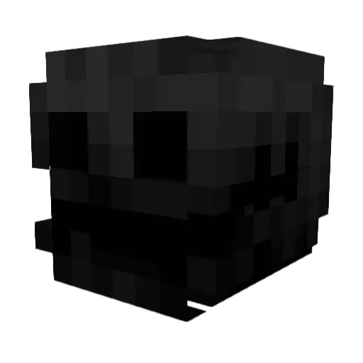 slogging Minecraft avatar head, 3D render