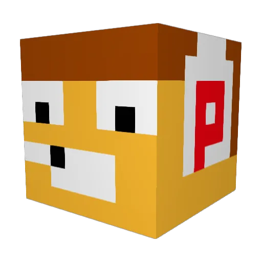 sloh3 Minecraft avatar head, 3D render
