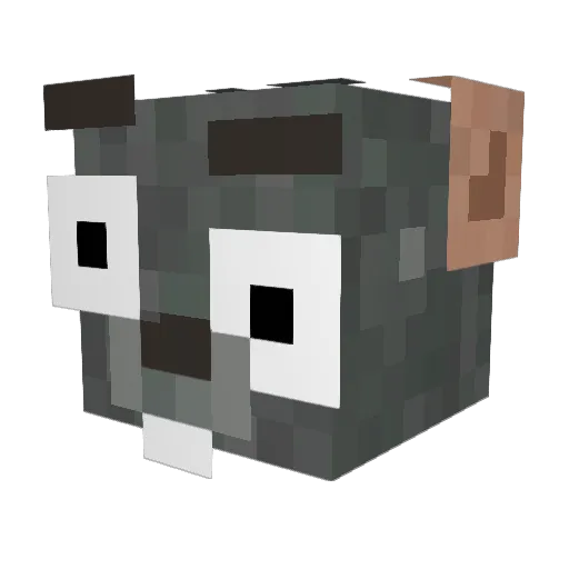 sloon_ Minecraft avatar head, 3D render