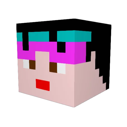 sloopy88 Minecraft avatar head, 3D render