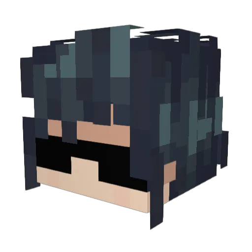 sloowzx7 Minecraft avatar head, 3D render