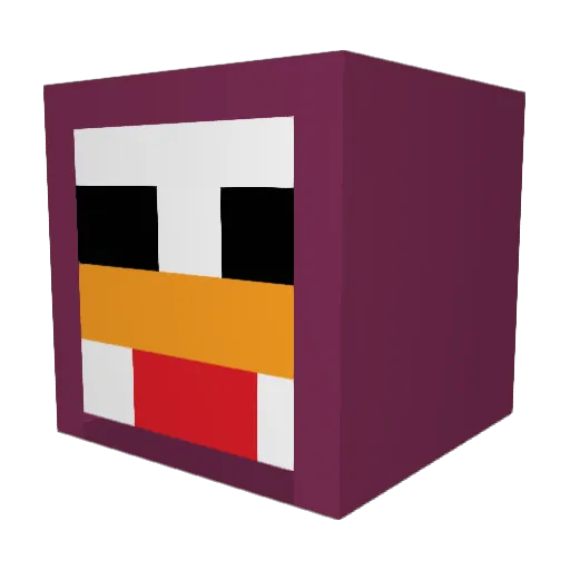 slop_me Minecraft avatar head, 3D render