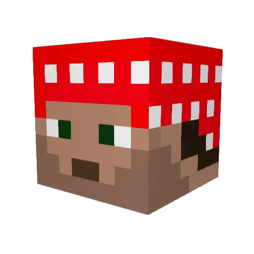 sloppy_cheddar Minecraft avatar head, 3D render