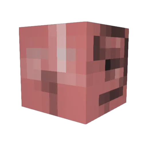sloppyali Minecraft avatar head, 3D render