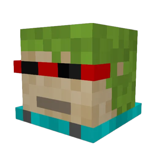 sloshman7782 Minecraft avatar head, 3D render