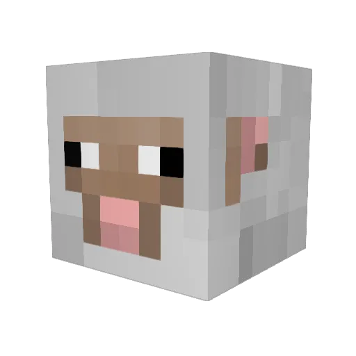 sloth080414 Minecraft avatar head, 3D render